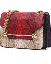  Red Printed PU Messenger Bags