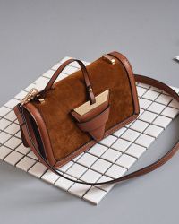 Trendy Zipper Design Brown PU Clutches Bags Trendy Zipper Design Brown PU Clutches Bags