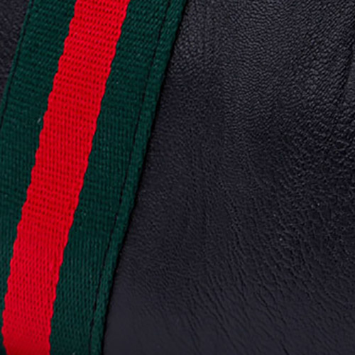 Fashion Patchwork Black PU Crossbody