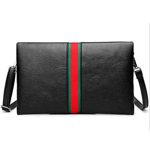 Stylish Patchwork  Black PU Clutches Bags