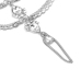 Fashion Rhinestone Decorative Silver Metal Body Chain(Only Sell A)