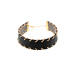 Stylish Metal Decorative Black Leather Choker