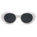  White Patchwork PC Sunglasses