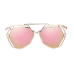 Fashion Hollow-out Pink PC Sunglasses