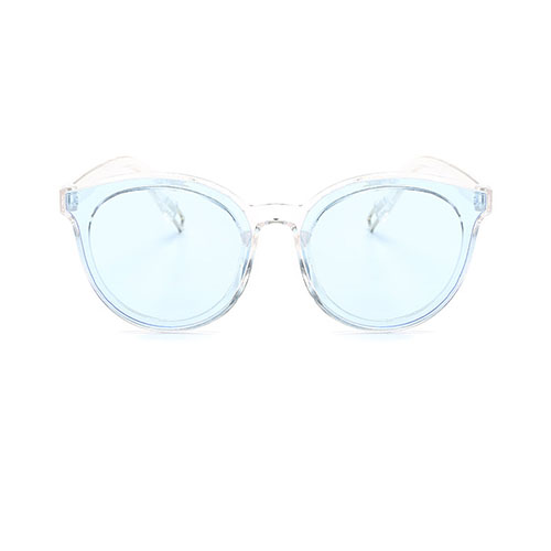 Fashion See-Through Blue PC Sunglasses