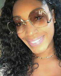 Stylish Dark Brown Metal Sunglasses