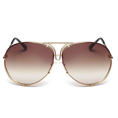 Stylish Gold Metal Sunglasses