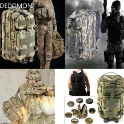 2017 3P Outdoor Military Tactical Backpack 30L Molle Bag Army Sport Travel Rucksack Camping Hiking Trekking Camouflage Bag