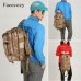 Facecozy Outdoor Hiking Military Tactical Backpack Camouflage 600D Nylon Trekking Travel Kit Bag 25-30L Small Sports Rucksack