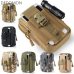 Men Tactical Molle Pouch Belt Waist Pack Bag Small Pocket Military Waist Pack Running Pouch Travel Camping Bags Soft back