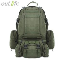 Outlife 50L Outdoor Backpack Molle Military Tactical Backpack Rucksack Sports Bag Waterproof Camping Hiking Backpack For Travel