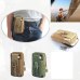 Queshark Mini Outdoor Camping Bags Hot Waterproof  800D Nylon Military Tactical Molle Pouch Waist Bag For 5.5 inch Mobile Phone