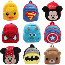 1-3Y Plush Cartoon School Bag For Girl Kindergarten Minnie Schoolbag Cute Kids Backpacks Children's Backpack