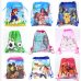 1pc Cartoon School Bag for Boy,Girl Mario,Football, Avengers Drawstring School Backpack Birthday Gift Bag Student book bag