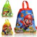 1pc New Super Mario Bros School Backpack for Boy,Girl Spider-man Double Pocket Drawstring Bag Birthday Gifts Bag Kids School Bag