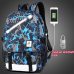 2018 new children school bags for teenagers boys girls big capacity school backpack waterproof satchel kids book bag mochila