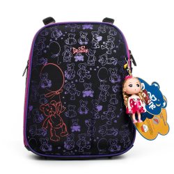 2019 Delune Brand Safe 3D Orthopedic Children School Backpack Girls School Bags for 1-3 Grade 5-8 Years Boys Cartoon School bags