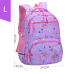 2019 suitable for grades 1-6 Flower cartoon printing school bags for girls children orthopedics school backpack mochila infantil