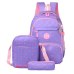 3 pcs/sets High Quality School Bag Fashion School Backpack for Teenagers Girls schoolbags kid backpacks mochila escolar