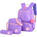 3pcs/set Printing School Bags Backpack Schoolbag Fashion Kids Lovely Backpacks For Children Girls School Student Mochila