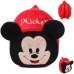 Cute baby plush backpack cartoon Mickey Minnie children's mini school bag for kindergarten girl boys student schoolbag shouldbag