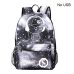 DIOMO Cool Luminous School Bags for Boys and Girls Backpack with USB Charging Anime Backpack For Teenager Girls Anti-theft