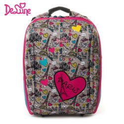 Delune Kids 7-125 Waterproof Orthopedic Backpack Cartoon Ergonomic Design Schoolbag High Quality Children Girls Boys School Bags