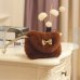 Fashion Girls Kids Purse Bowknot Mini Artificial Fur Handbags Cross Bags Comfortable Cute Handbag Messenger Bags