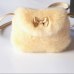 Fashion Girls Kids Purse Bowknot Mini Artificial Fur Handbags Cross Bags Comfortable Cute Handbag Messenger Bags