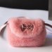 Fashion Girls Kids Purse Bowknot Mini Artificial Fur Handbags Cross Bags Comfortable Cute Handbag Messenger Bags