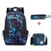 FengDong 3pcs bag set boys school bags kids waterproof school backpack for boy bookbag student schoolbag kids pen pencil bag