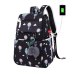 FengDong female fashion school backpack usb school bags for girls black backpack plush ball girl schoolbag butterfly decoration