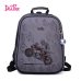 High Quality  Delune 2019 Cartoon Children School Backpack for Boys Orthopedic Backpack Children's School Bag Motorcycle Safe