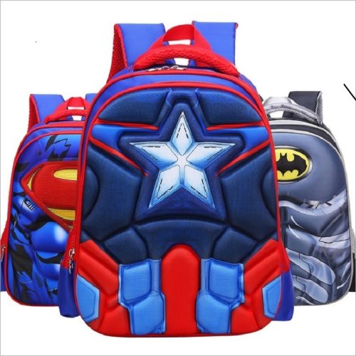 Hot High Quality EVA 3D Captain America children school bags Boy Spiderman school Backpack Suitable for 6-12 years old kids bag