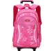 Kid's Travel Rolling luggage Bag School Trolley Backpack girls backpack On wheels Girl's Trolley School wheeled Backpacks Child