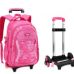 Kid's Travel Rolling luggage Bag School Trolley Backpack girls backpack On wheels Girl's Trolley School wheeled Backpacks Child