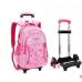 Kid's Travel Rolling luggage Bag School Trolley Backpack girls backpack On wheels Girl's Trolley School wheeled Backpacks Child