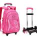 Kid's Travel Rolling luggage Bag School Trolley Backpack girls backpack On wheels Girl's Trolley School wheeled Backpacks Child