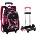 Kid's Travel Rolling luggage Bag School Trolley Backpack girls backpack On wheels Girl's Trolley School wheeled Backpacks Child