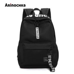 Men Letter Printed Laptop Backpack Female Nylon Travel Schoolbag Casual Rucksack Student School Bags for Teenage Girls BackPacks