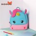 NOHOO school bags kids bag high quality waterproof Backpack mochila escolar Cartoon unicornio Girls Kindergarten Kids SchoolBags