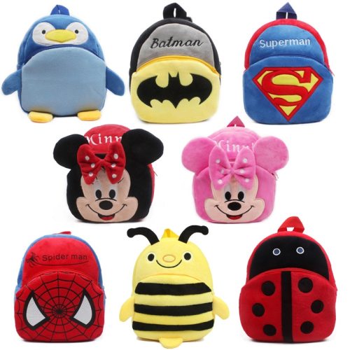 New cute Children's school bag cartoon mini plush backpack for kindergarten boys girls baby kids gift student lovely schoolbag