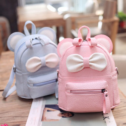 New girl shoulder bag Cartoon backpack dual-use small Diagonal School bag children cute bow small backpack mochilas escolares