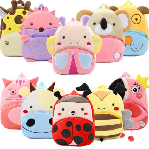 Plush Children Backpacks Kids Kindergarten School Bags Cute Kids Baby Bags Animal Model Schoolbags for Boys Girls Drop Shippin'g