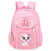 Portfolio School Bags For Girls 2018 Sweet Cute Cartoon Princess Cat Children Backpack Kids Lace Bookbag Primary School Backpack