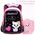 Portfolio School Bags For Girls 2018 Sweet Cute Cartoon Princess Cat Children Backpack Kids Lace Bookbag Primary School Backpack