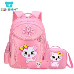 Princess Cat Children Backpack School Bags for girls Cartoon Kid Backpack Children School Backpack mochilas escolares infanti