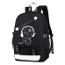 children school bags boy girls Anime Luminous school backpack waterproof kids book bag USB Charging Port and Lock School Bag