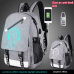 children school bags boy girls Anime Luminous school backpack waterproof kids book bag USB Charging Port and Lock School Bag