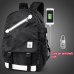 children school bags boy girls Anime Luminous school backpack waterproof kids book bag USB Charging Port and Lock School Bag